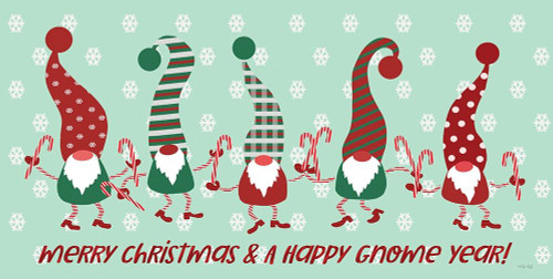 Merry Christmas and Happy Gnome Year by Cindy Jacobs (24 x 12) Merry Christmas and Happy Gnome Year by Cindy Jacobs (24 x 12)