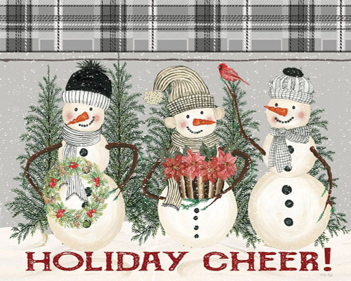 Holiday Cheer Snowmen by Cindy Jacobs (24 x 18)
