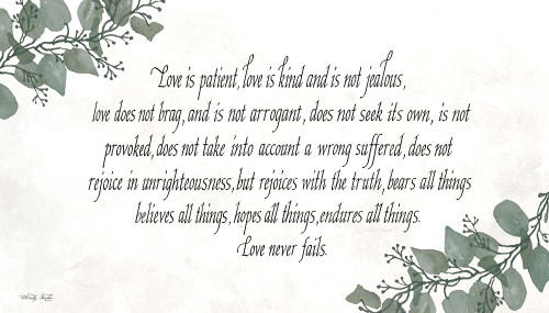 Love is Patient by Cindy Jacobs (24 x 13)
