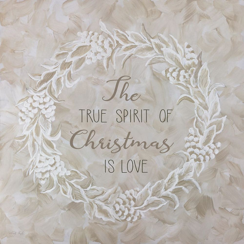 White Whisper Christmas Wreath III by Cindy Jacobs (12 x 12)