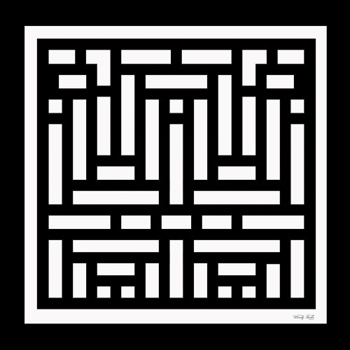 Black And White Geo II by Cindy Jacobs (24 x 24)