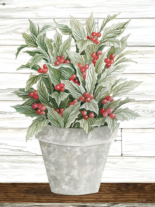 Pot of Holly by Cindy Jacobs (18 x 24)