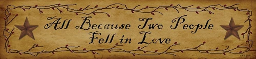All Because Two People by Billy Jacobs (24 x 5)