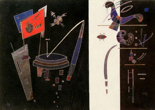 Red Accent 1943 by Wassily Kandinsky (18 x 24)