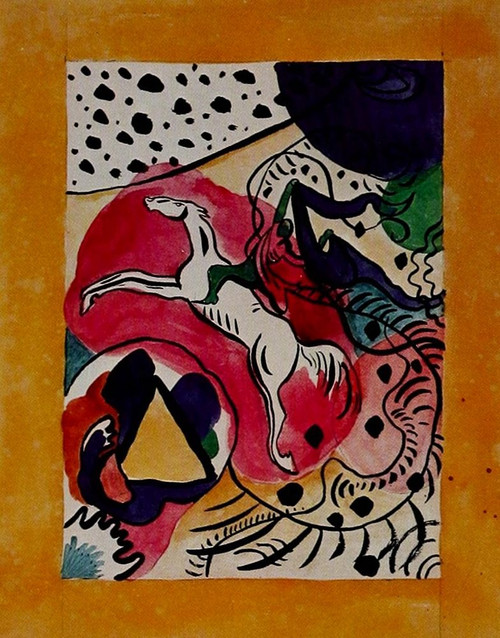 Design for cover of Blaue Reiter 1911 by Wassily Kandinsky (18 x 24)