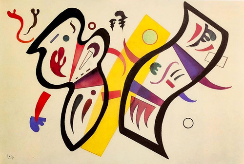 Double Affirmation 1934 by Wassily Kandinsky (24 x 18)