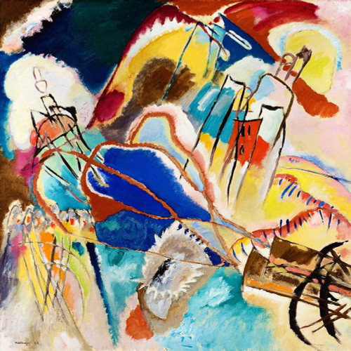 Improvisation No. 30 1913 by Wassily Kandinsky (12 x 12)