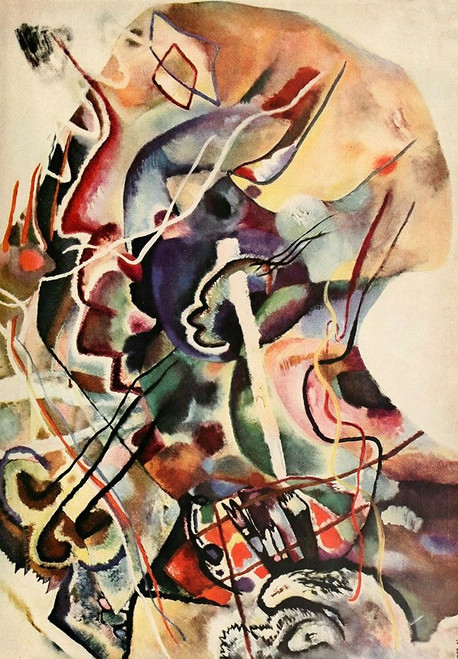 The White Edge by Wassily Kandinsky (18 x 24)
