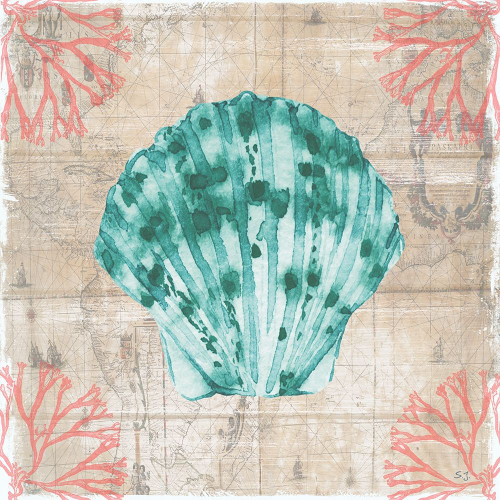 Coral Cove I by Susan Jill (24 x 24)