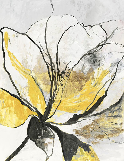 Outlined Floral I Yellow Version by Asia Jensen (18 x 24) Outlined Floral I Yellow Version by Asia Jensen (18 x 24)