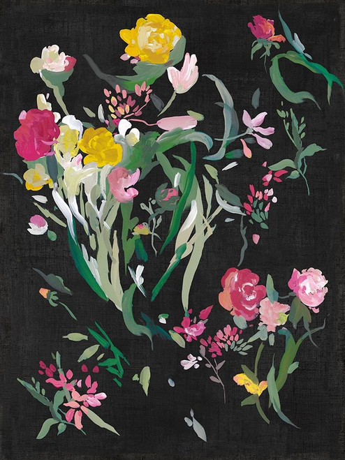 Midnight Blooming Botanicals II by Asia Jensen (18 x 24)