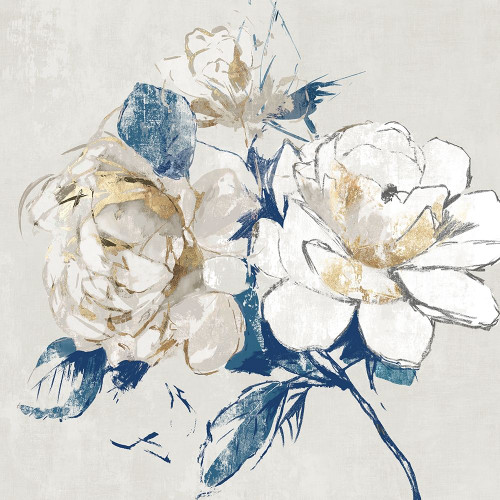 Gold Rosa I by Asia Jensen (24 x 24)