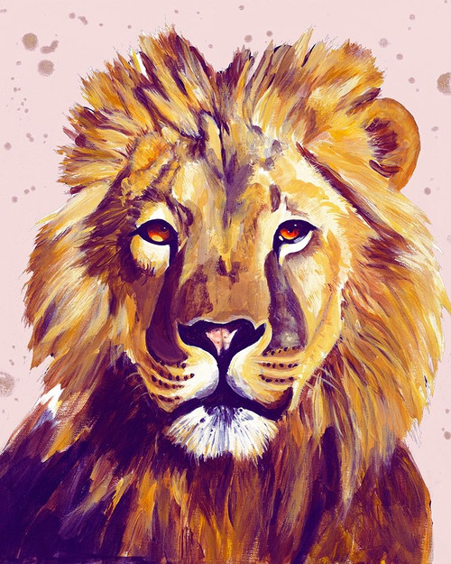 Lion Face by Chelsea Goodrich (18 x 24)
