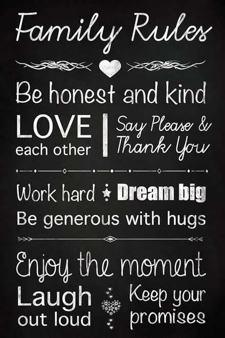 Family Rules by Lauren Gibbons (18 x 24)