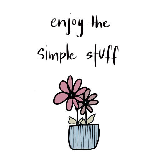 Enjoy the Simple Stuff by Susan Bryant (15 x 15)