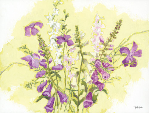 Purple Flowers by Jennifer Holden (24 x 18)