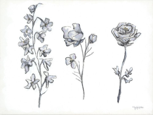 Floral Trio by Jennifer Holden (24 x 18)
