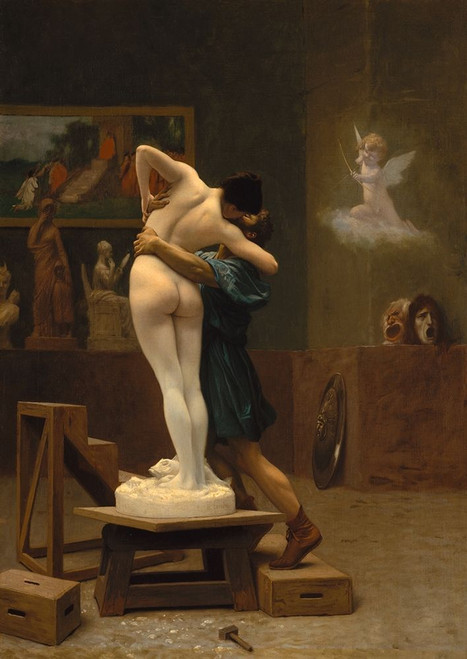 Pygmalion and Galatea by Jean-Leon Gerome (18 x 24)