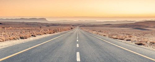 Desert road in Israel by Assaf Frank (24 x 10)