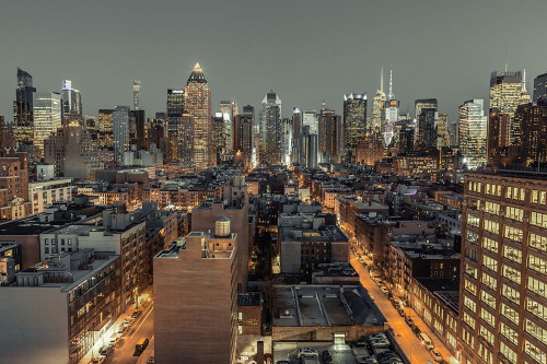 Lower Manhattan-New York by Assaf Frank (24 x 18)