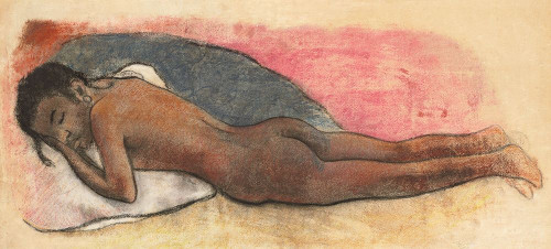 Reclining Nude by Paul Gauguin (24 x 10)
