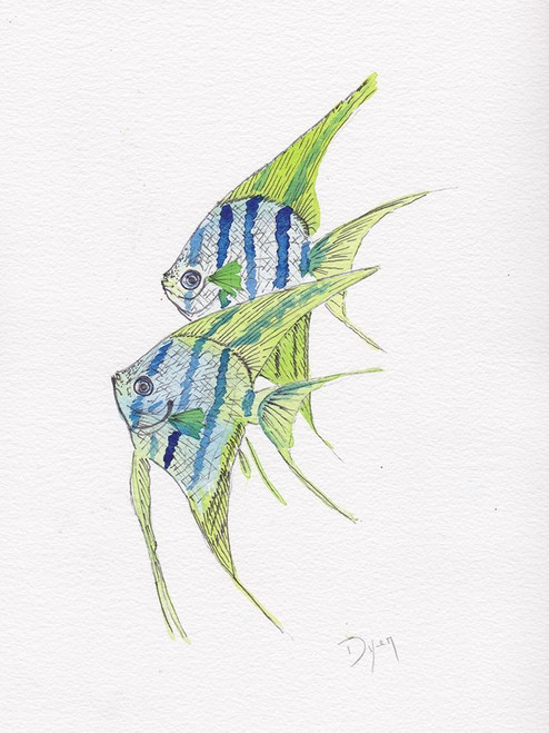 Fish Angel by Beverly Dyer (18 x 24)