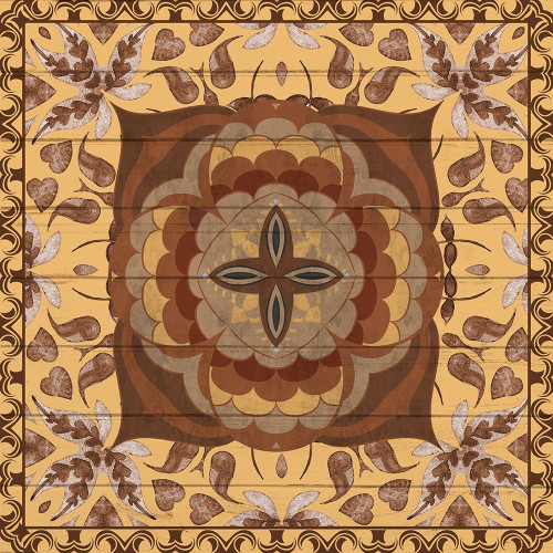Brown Tiles 2 by Kimberly Allen (12 x 12)