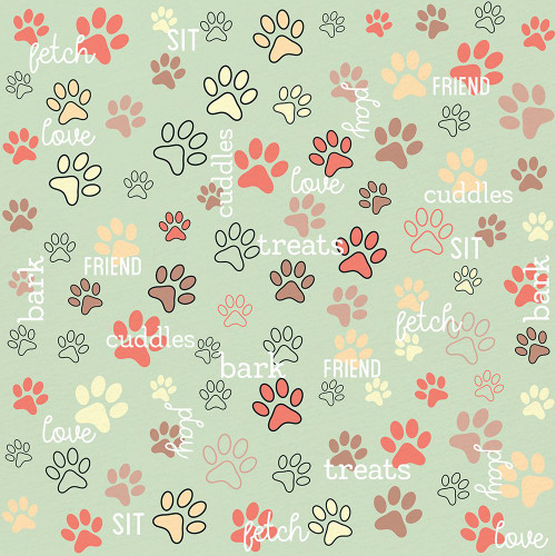 Paw Print by Kimberly Allen (24 x 24)