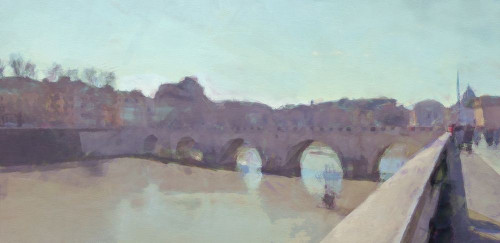 Ponte  Sant Angelo by Noah Bay (11 x 24)