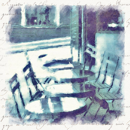 Paris  in Blue III by Noah Bay (24 x 24)