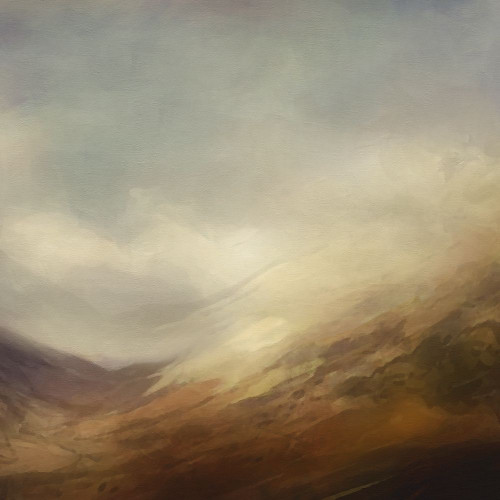 Sun  on Fields by Noah Bay (12 x 12)