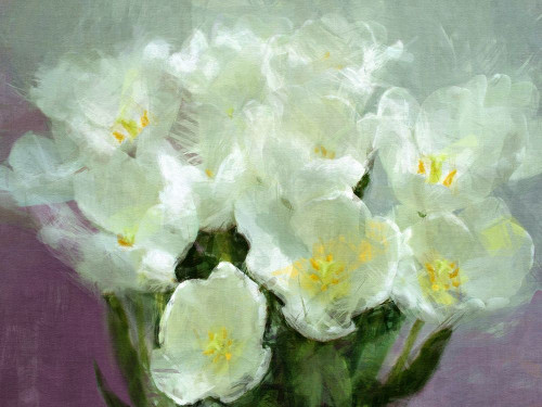 Sunlit  Tulips by Noah Bay (24 x 18)