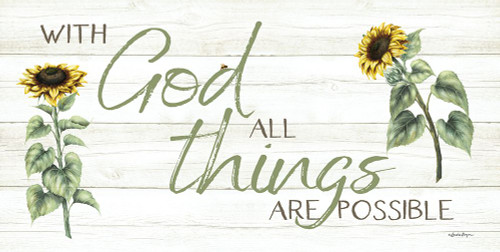 With God All Things Are Possible by Susie Boyer (24 x 12)
