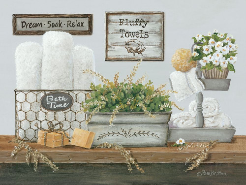 Fluffy Towels by Pam Britton (24 x 18)