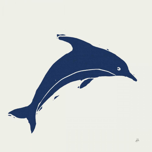 Primitive Sea VIII Navy by Daphne Brissonnet (24 x 24)