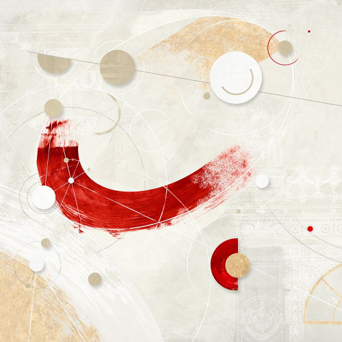 Galassia no 3 - Rosso by Arturo Armenti (24 x 24)