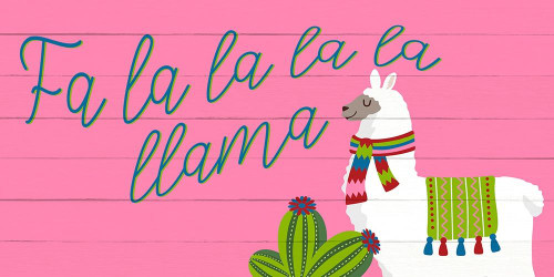 Fa La La Llama by Ann Bailey (24 x 12)
