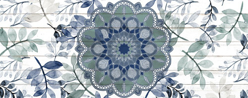Mandala Leaves 2 by Kimberly Allen (24 x 10)
