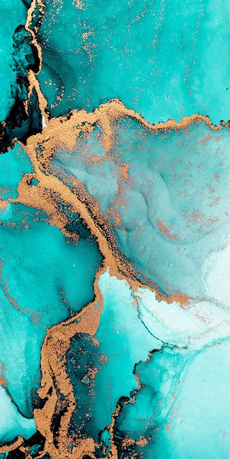 Teal Fashion 1 by Kimberly Allen (12 x 24)