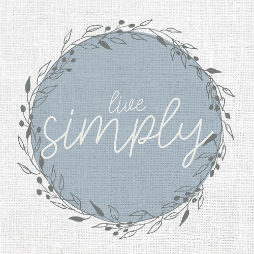 Live Simply Circle by Kimberly Allen (24 x 24)