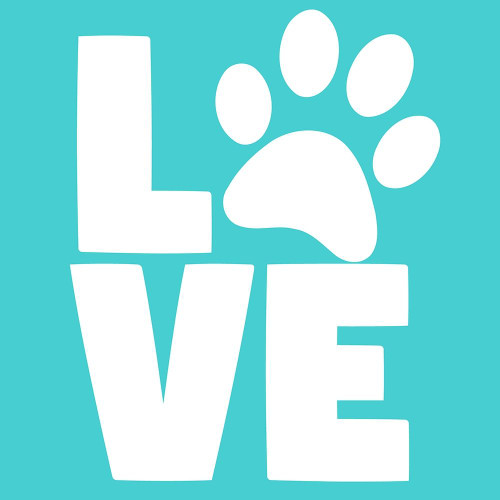 Love Paw Blue by Kimberly Allen (24 x 24)