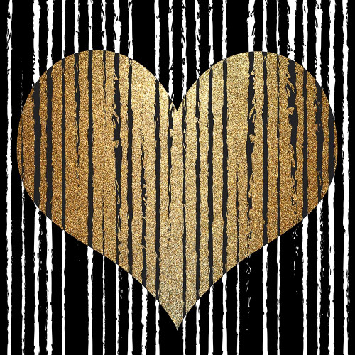 Heart Stripes by Kimberly Allen (24 x 24)