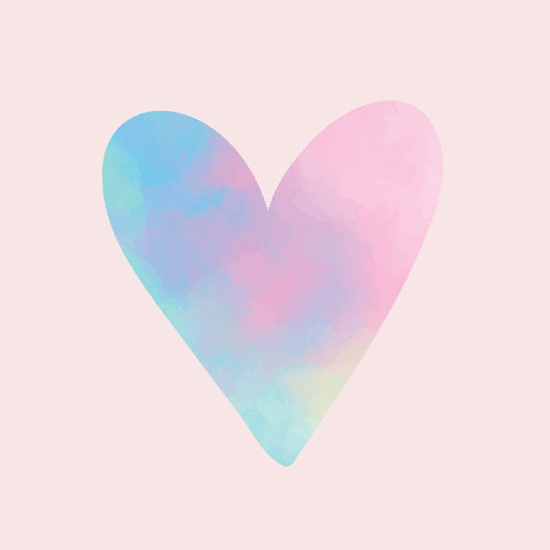 Heart Watercolor by Kimberly Allen (24 x 24)