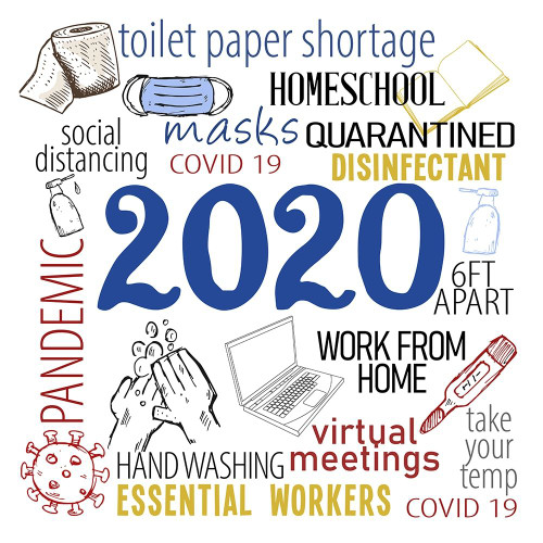 2020 Year by Kimberly Allen (24 x 24)