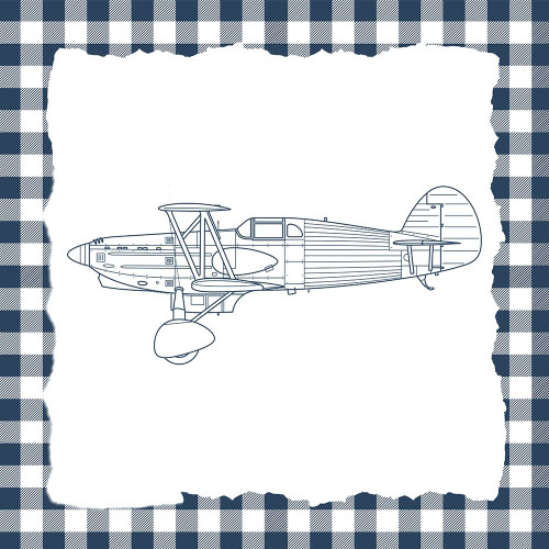 Boy Plaid 3 by Kimberly Allen (24 x 24)