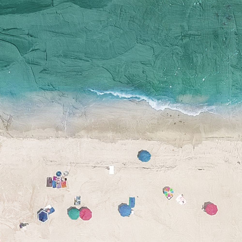 Aerial Beach 1 by Kimberly Allen (24 x 24)