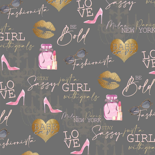 Fashionista Square by Kimberly Allen (24 x 24)