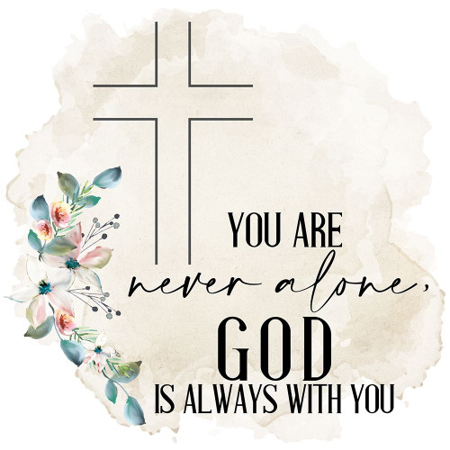 Never Alone He is With You by Kimberly Allen (24 x 24)