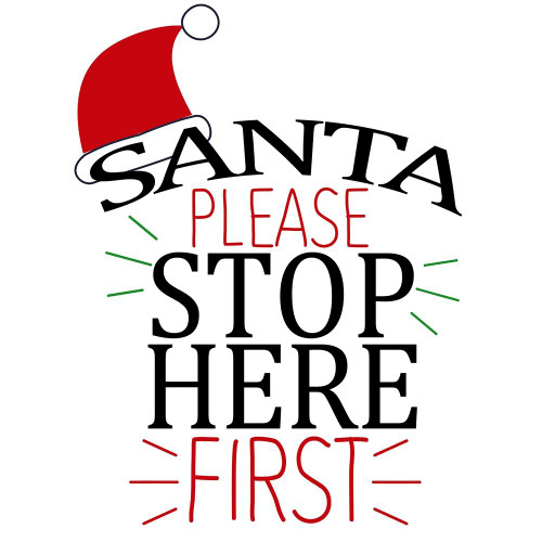 Santa Please Square by Kimberly Allen (24 x 24)