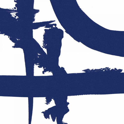 Crossing Paths II Cobalt by Sarah Adams (24 x 24)